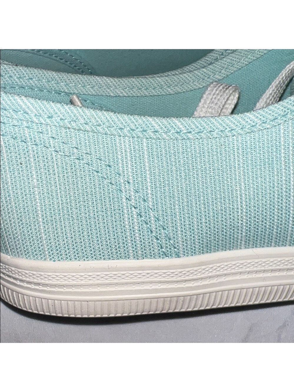 Women's Light Green Canvas Sneakers - Picture 8 of 15